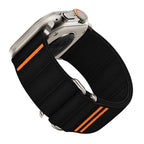 Tech-Protect nailoninis dirželis, skirtas Apple Watch 44 / 45 / 46 / 49 mm - juodas -- Apple Watch 44