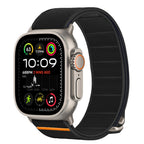 Tech-Protect nailoninis dirželis, skirtas Apple Watch 44 / 45 / 46 / 49 mm - juodas -- Apple Watch 44