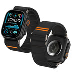 Tech-Protect nailoninis dirželis, skirtas Apple Watch 44 / 45 / 46 / 49 mm - juodas -- Apple Watch 44