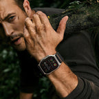 Tech-Protect nailoninis dirželis, skirtas Apple Watch 44 / 45 / 46 / 49 mm - juodas -- Apple Watch 44