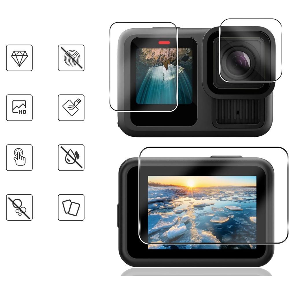 Tech-Protect Glass Fit+ grūdintas stiklas GoPro Hero 9–12 (2 vnt.) -- Others