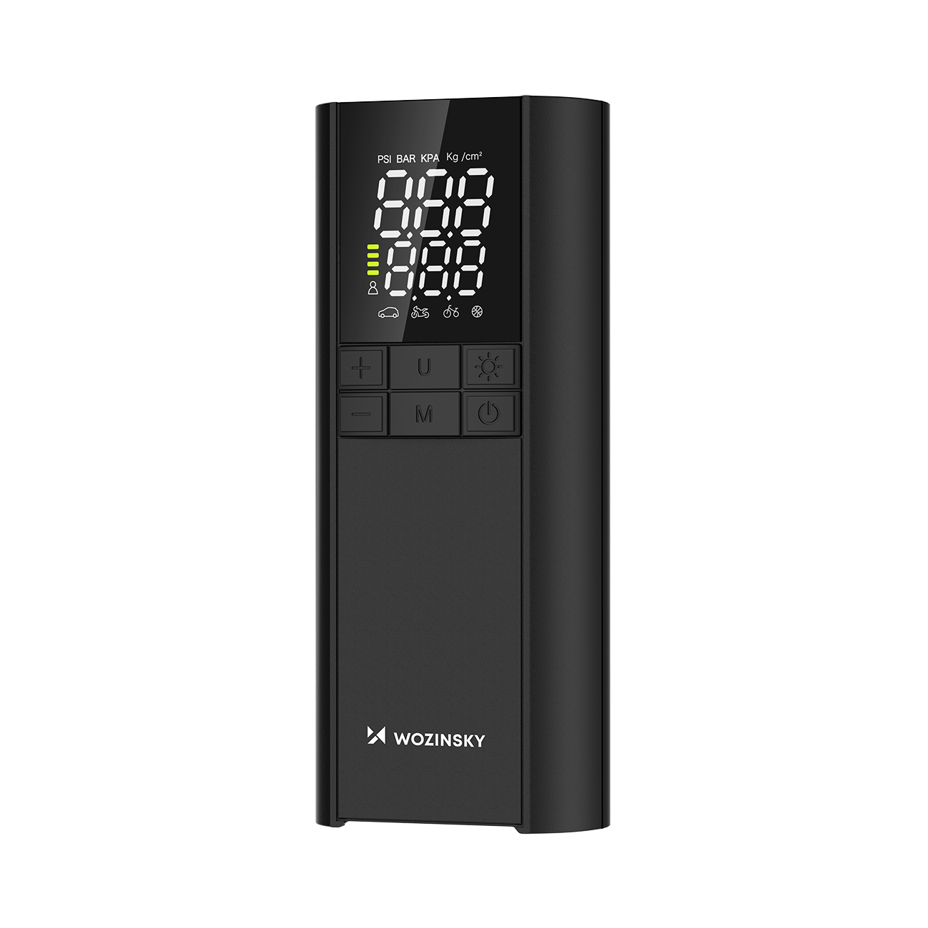 Wozinsky WPEP-8000 kompresorius, elektrinis siurblis, 8000 mAh maitinimo šaltinis, žibintuvėlis - juodas -- Uncategorized