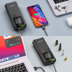 Wozinsky WPEP-8000 kompresorius, elektrinis siurblis, 8000 mAh maitinimo šaltinis, žibintuvėlis - juodas -- Uncategorized