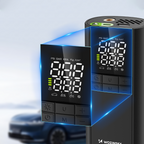 Wozinsky WPEP-8000 kompresorius, elektrinis siurblis, 8000 mAh maitinimo šaltinis, žibintuvėlis - juodas -- Uncategorized