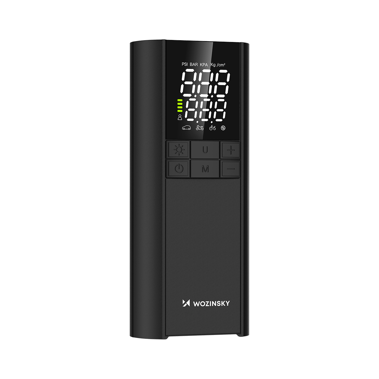 Wozinsky WPEP-8000 kompresorius, elektrinis siurblis, 8000 mAh maitinimo šaltinis, žibintuvėlis - juodas -- Uncategorized