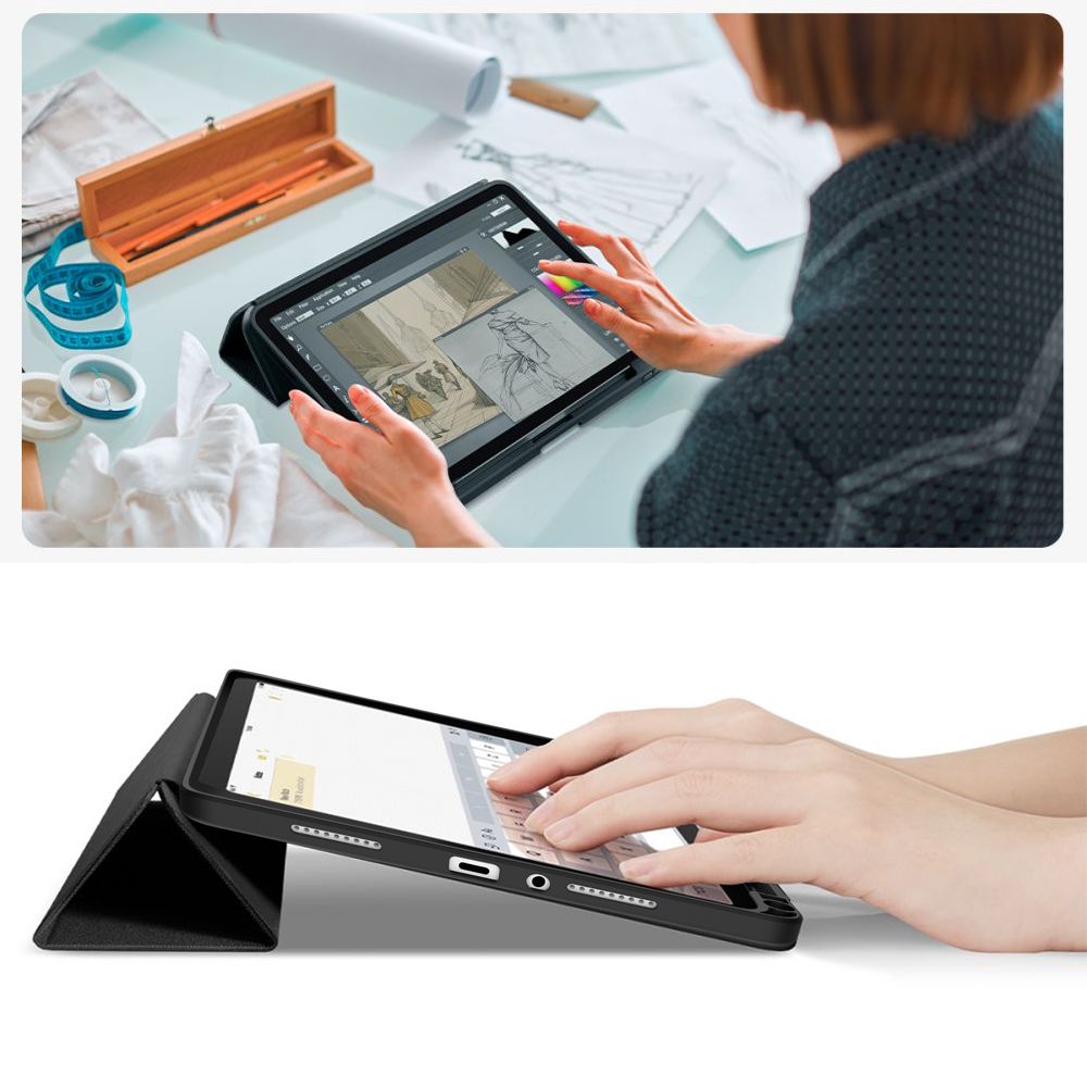 Tech-Protect SC rašiklio dėklas, skirtas Xiaomi Redmi Pad 2 11.0 – juodas -- Xiaomi Redmi Pad 2