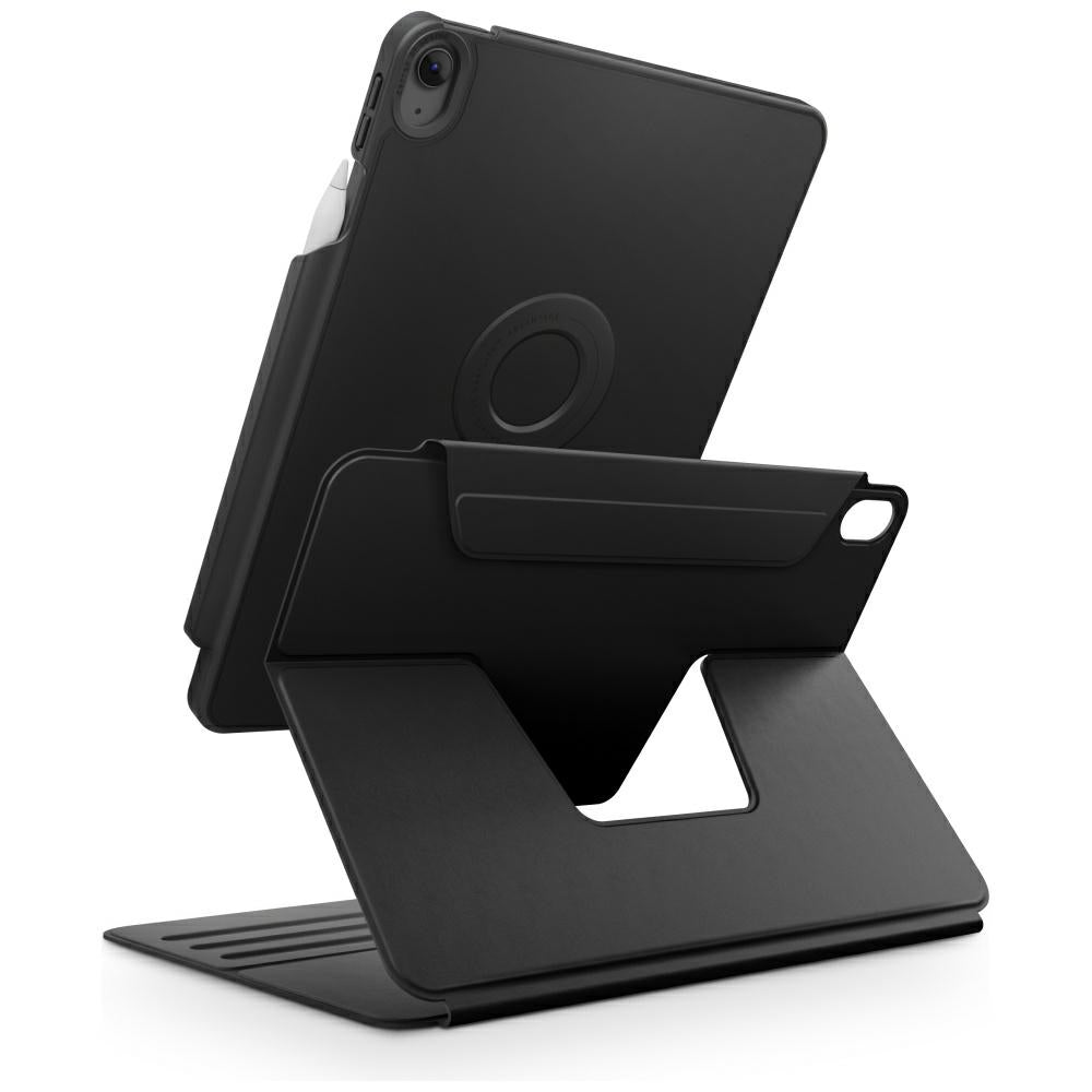Uniq Rovus Snapmount Magnetic 360 besisukantis nuimamas dėklas, skirtas iPad Air 11" 2024 / 2025 / iPad Air 10.9" 2020 / 2022 - juodas