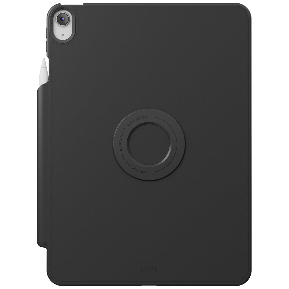 Uniq Rovus Snapmount Magnetic 360 besisukantis nuimamas dėklas, skirtas iPad Air 11" 2024 / 2025 / iPad Air 10.9" 2020 / 2022 - juodas