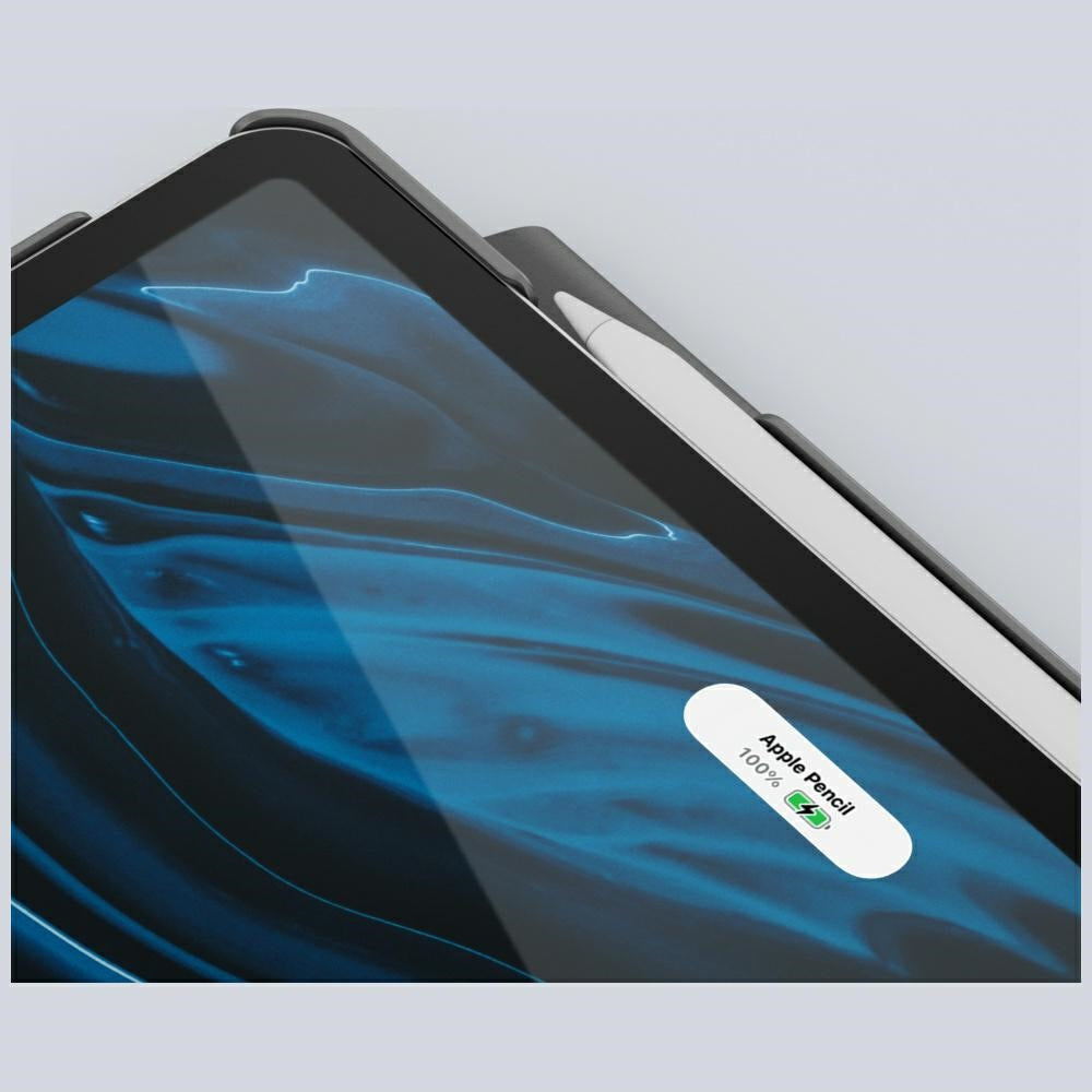 Uniq Rovus Snapmount Magnetic 360 besisukantis nuimamas dėklas, skirtas iPad Air 11" 2024 / 2025 / iPad Air 10.9" 2020 / 2022 – tamsiai mėlyna