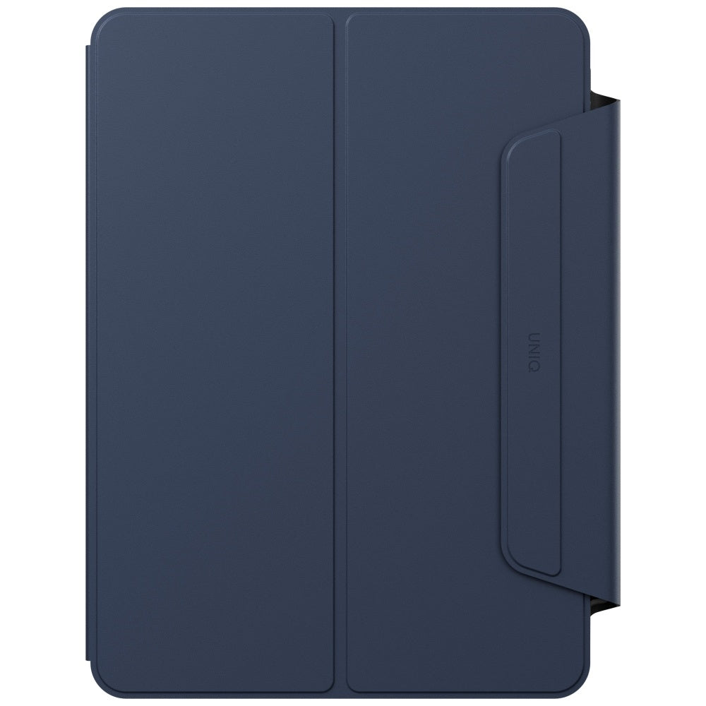 Uniq Rovus Snapmount Magnetic 360 besisukantis nuimamas dėklas, skirtas iPad Air 11" 2024 / 2025 / iPad Air 10.9" 2020 / 2022 – tamsiai mėlyna
