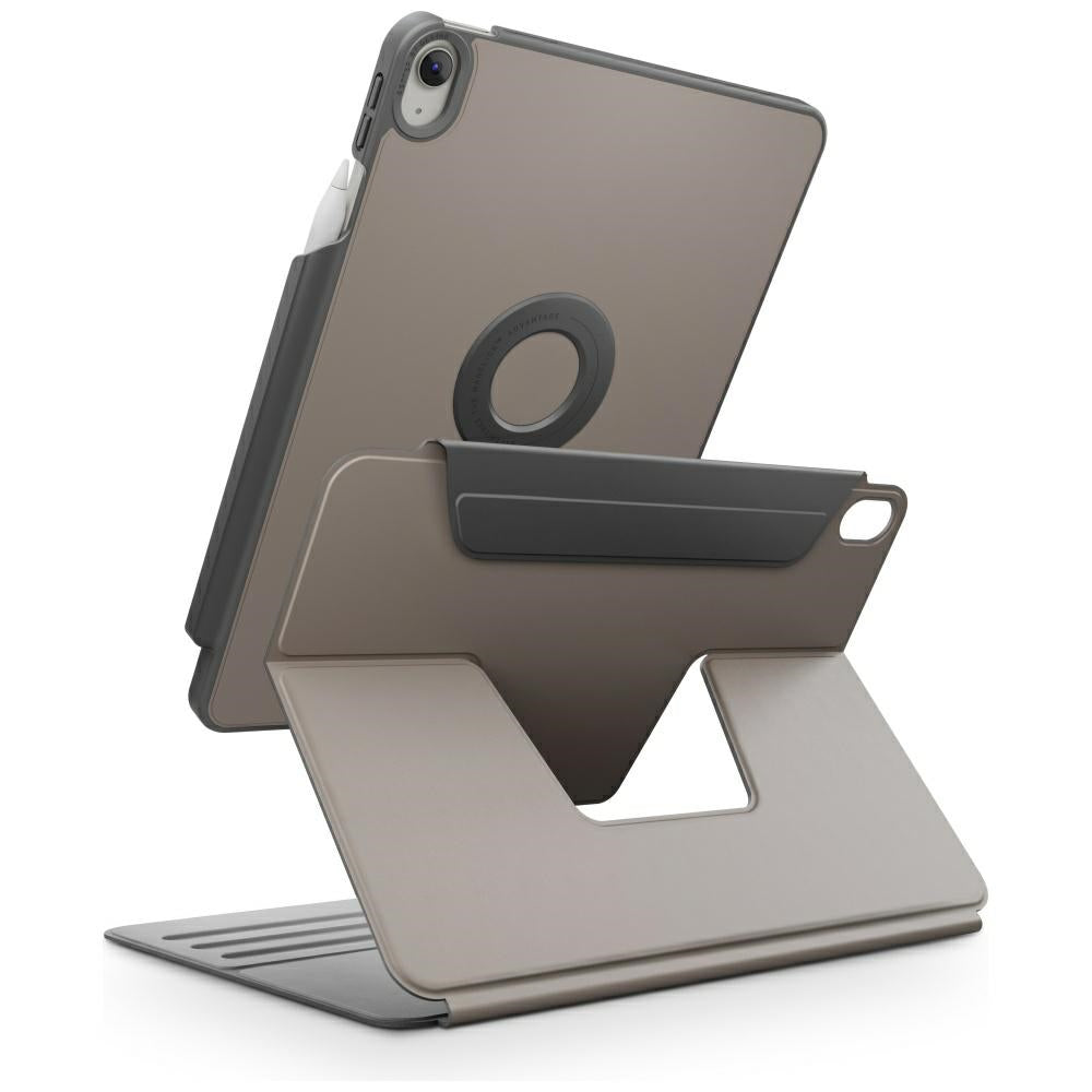 Uniq Rovus Snapmount Magnetic 360 besisukantis nuimamas dėklas, skirtas iPad Air 11" 2024 / 2025 / iPad Air 10.9" 2020 / 2022 - pilka