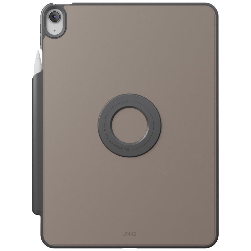 Uniq Rovus Snapmount Magnetic 360 besisukantis nuimamas dėklas, skirtas iPad Air 11" 2024 / 2025 / iPad Air 10.9" 2020 / 2022 - pilka