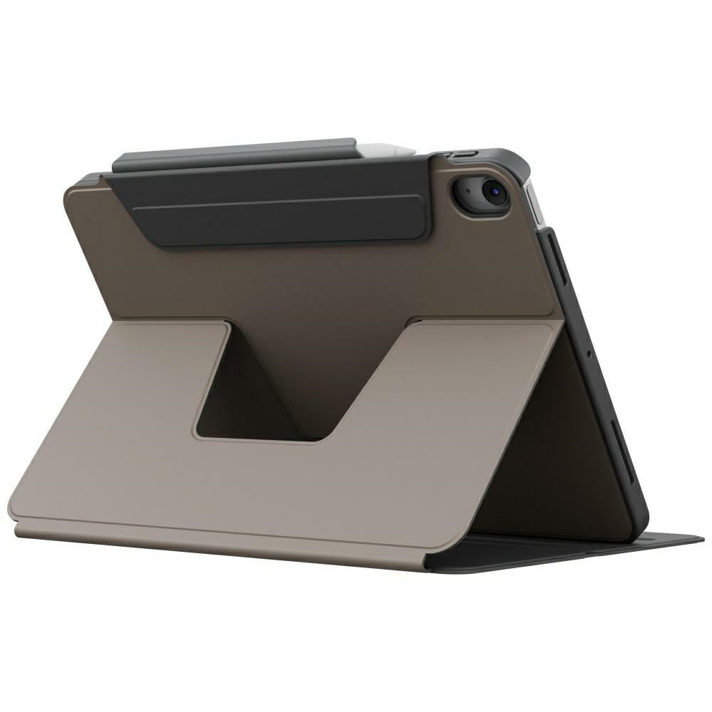 Uniq Rovus Snapmount Magnetic 360 besisukantis nuimamas dėklas, skirtas iPad Air 13" 2024/2025 – pilka