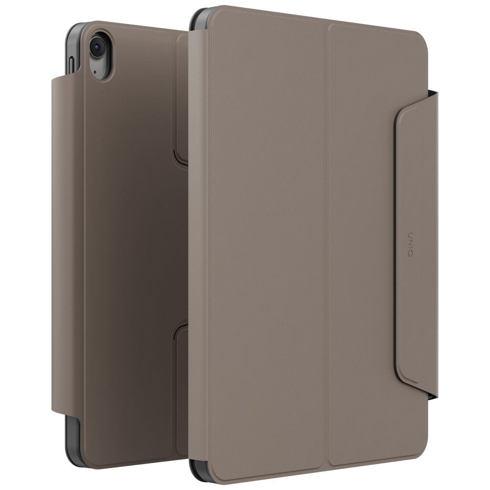 Uniq Rovus Snapmount Magnetic 360 besisukantis nuimamas dėklas, skirtas iPad Air 13" 2024/2025 – pilka