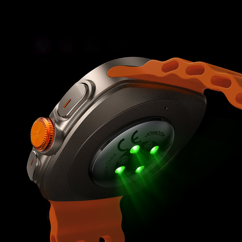 Joyroom Venture Series JR-FV2 Sportinis išmanusis laikrodis su skambučių priėmimo funkcija - Oranžinis -- Watch Straps
