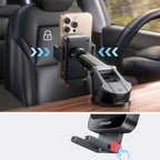 Joyroom JR-ZS241S automobilinis prietaisų skydelio laikiklis su indukciniu įkrovikliu juodas