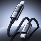 Joyroom S-A16 Pro Prism Series 30W USB-C - Lightning Laidas su ekranu 1.2m - juodas