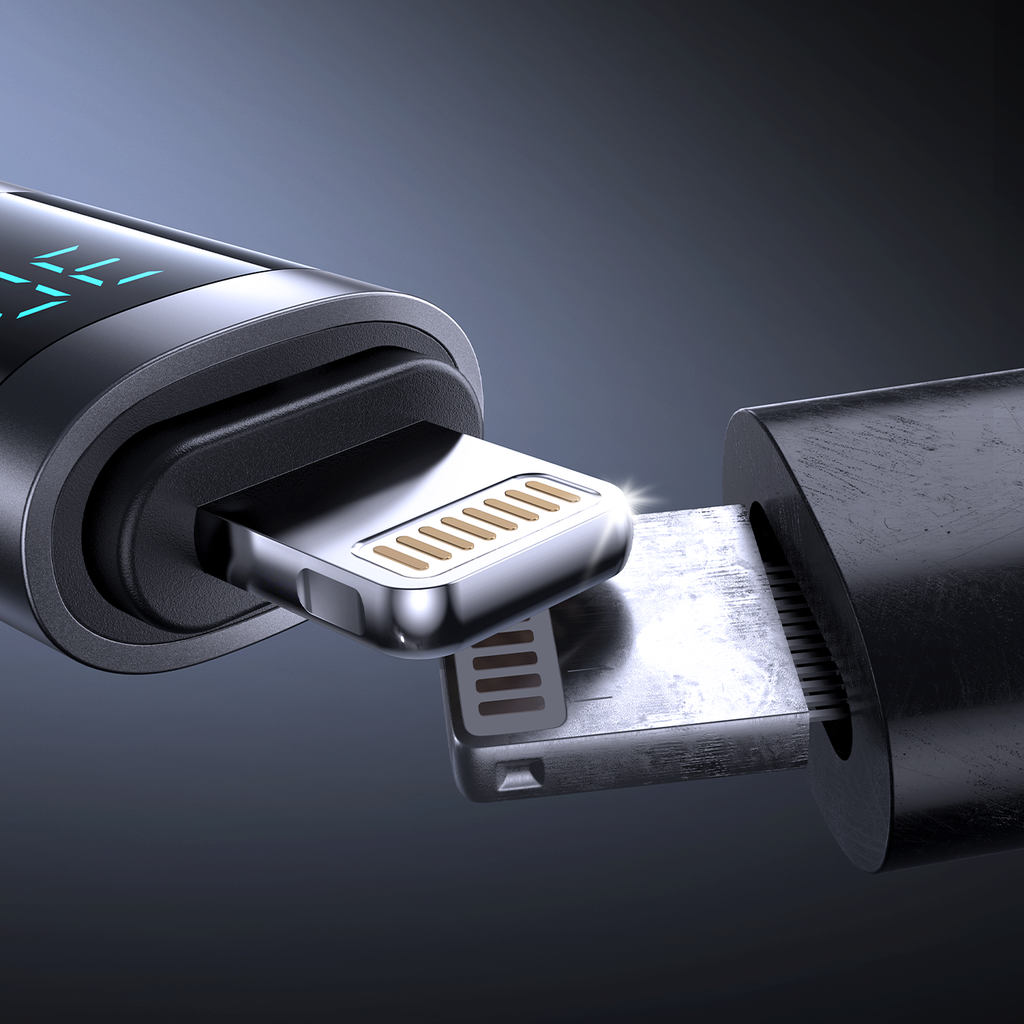 Joyroom S-A16 Pro Prism Series 30W USB-C - Lightning Laidas su ekranu 1.2m - juodas