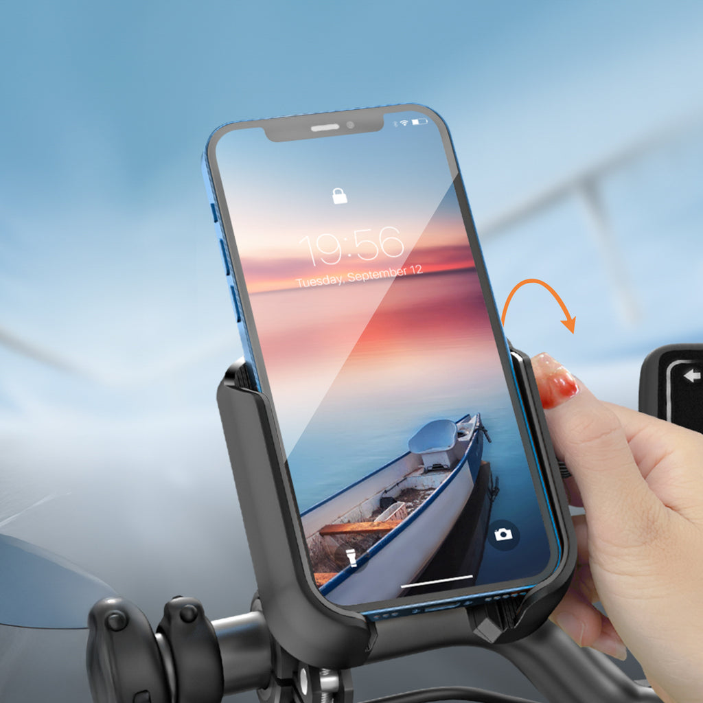 Joyroom JR-ZS431 telefono laikiklis dviračiui, motociklui, paspirtukui - juodas