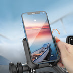 Joyroom JR-ZS431 telefono laikiklis dviračiui, motociklui, paspirtukui - juodas