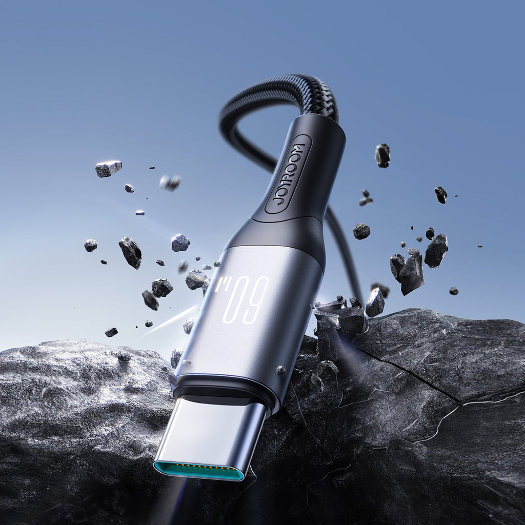 Joyroom Laidas S-A28 Flash Series 60W USB-C - USB-C 2m juodas