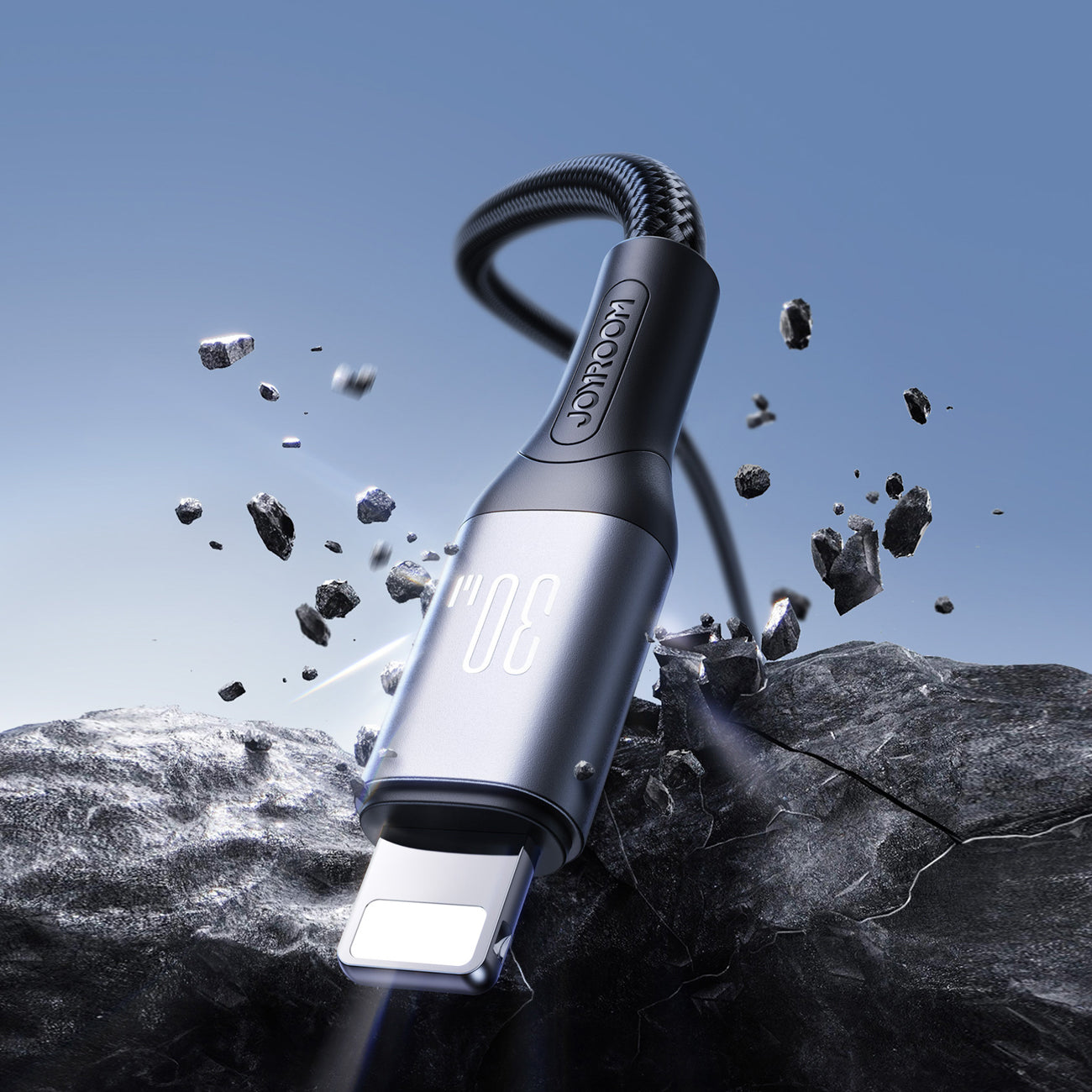 Joyroom Laidas S-A28 Flash Series 30W USB-C - Lightning 1m juodas