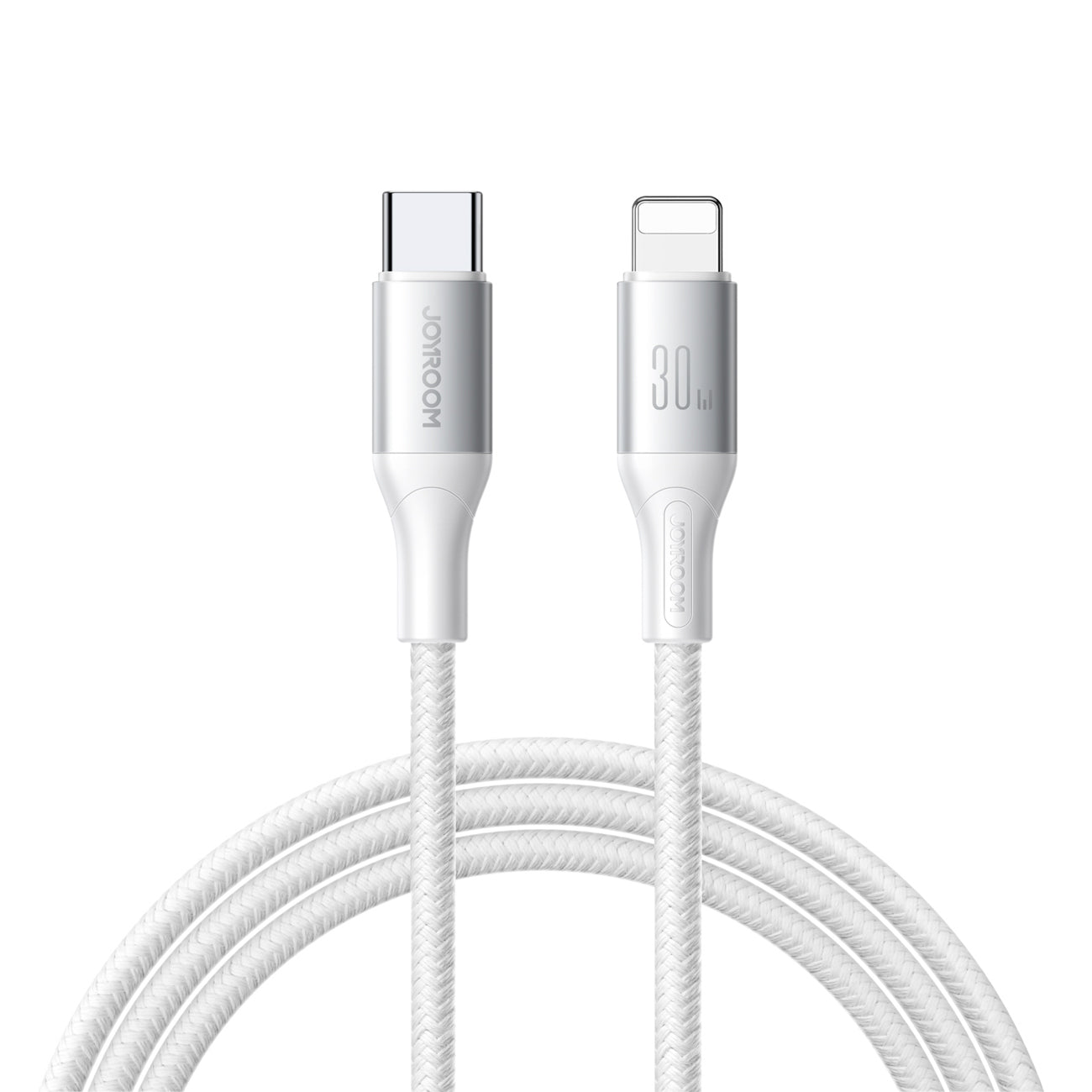 Joyroom Laidas S-A28 Flash Series 30W USB-C - Lightning 2m baltas