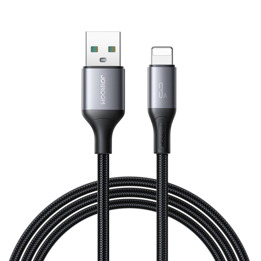 Joyroom Laidas S-A28 Flash Series 3A USB-A - Lightning 1m juodas
