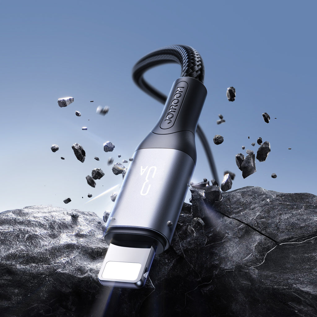 Joyroom Laidas S-A28 Flash Series 3A USB-A - Lightning 2m juodas