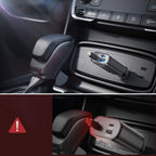 Joyroom automobilių įkroviklis JR-CCL07 3-in-1 su integruotu įtraukiamu laidu, tamsiai pilkas