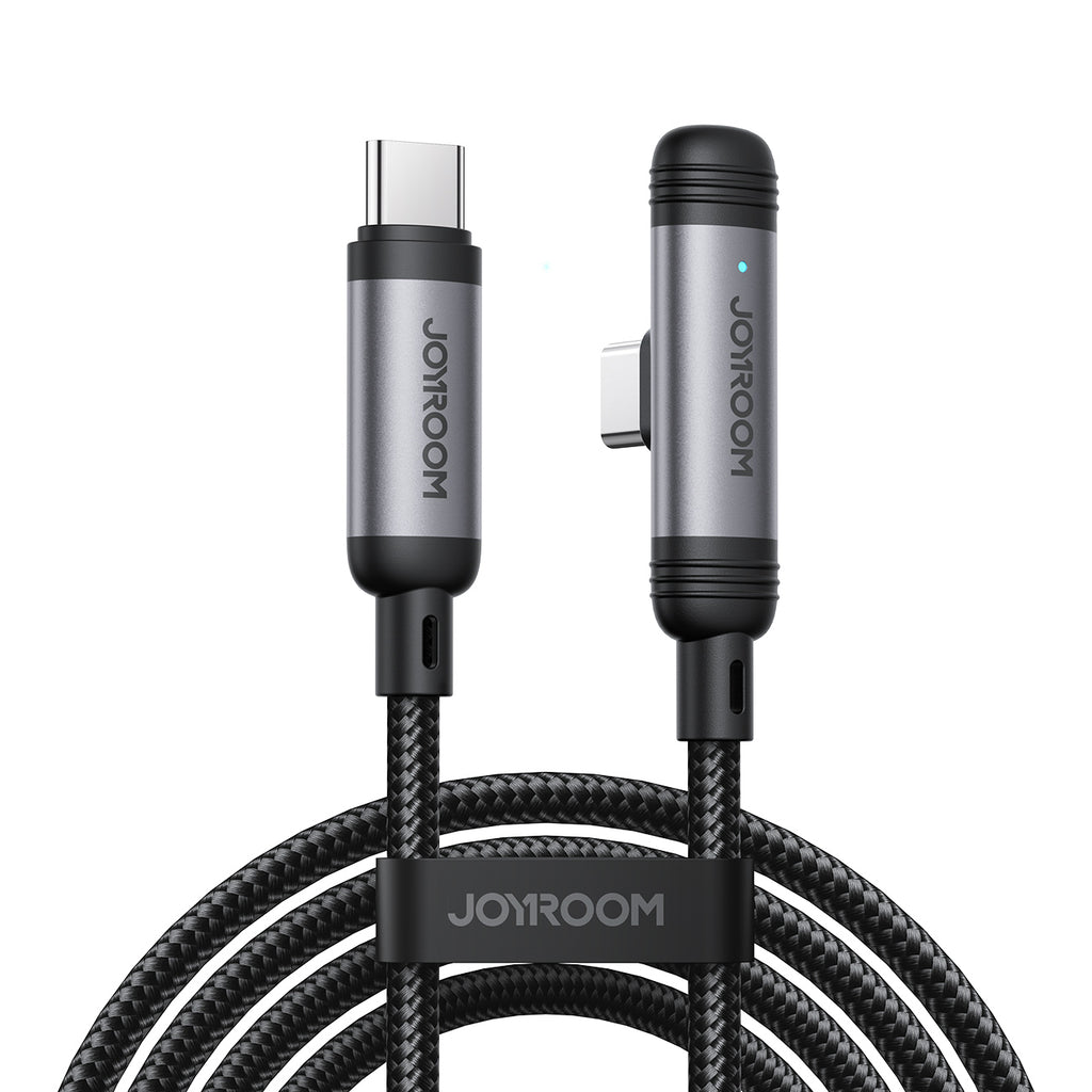 Joyroom Laidas S-A56 EnjoyX Series 90° USB-C - USB-C 60W 1.2m juodas