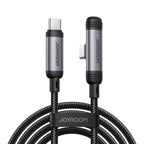 Joyroom Laidas S-A56 EnjoyX Series 90° USB-C - USB-C 60W 1.2m juodas