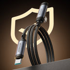Joyroom Laidas S-A56 EnjoyX Series 90° USB-C - USB-C 60W 1.2m juodas