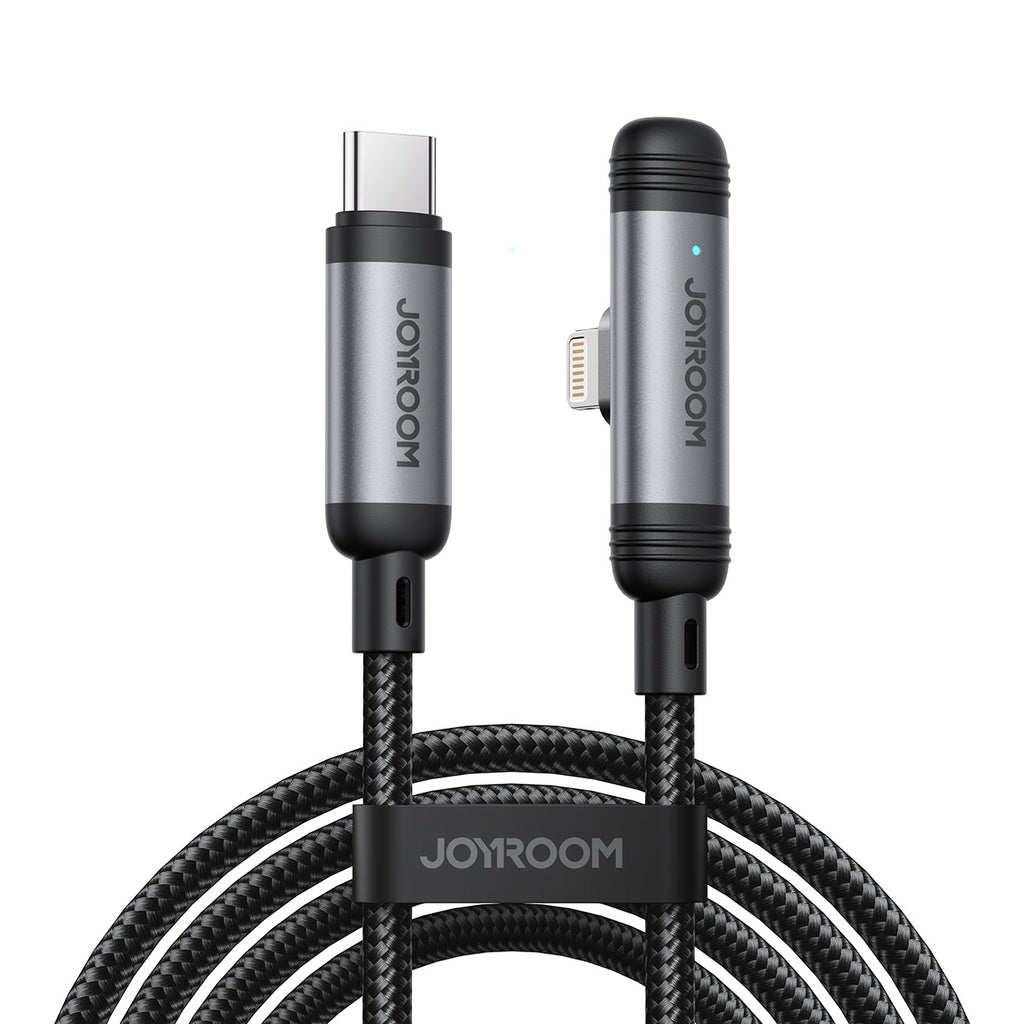 Joyroom Laidas S-A56 EnjoyX Series 90° USB-C - Lightning 30W 1.2m juodas