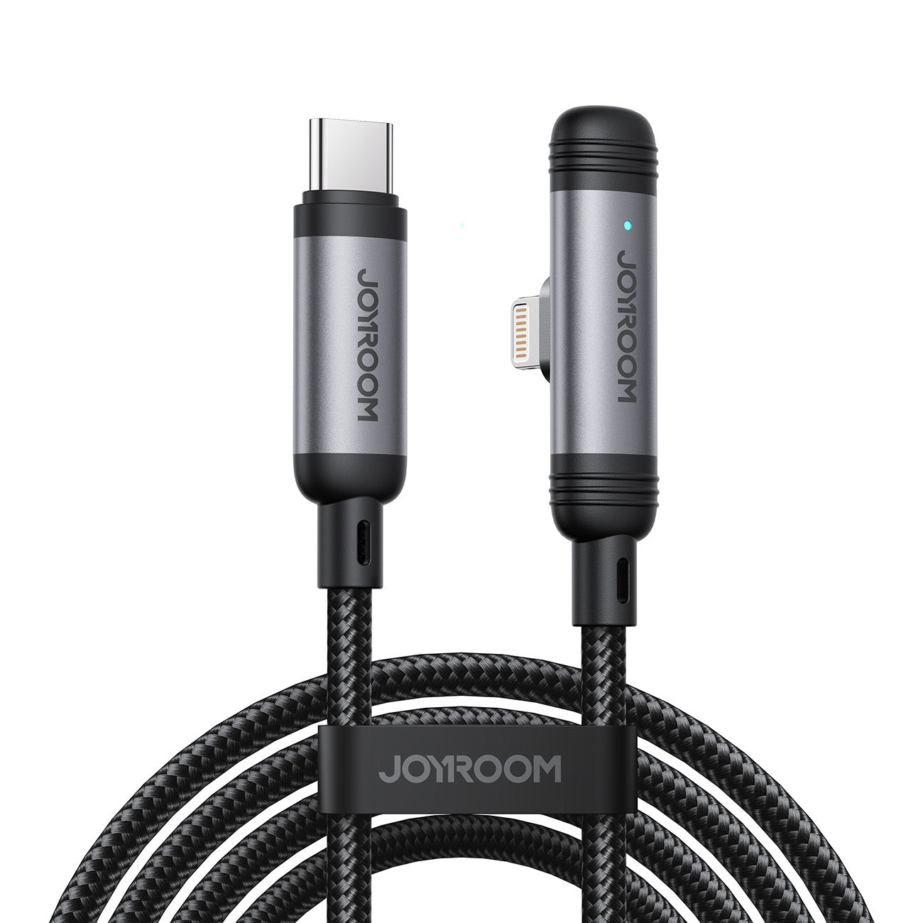 Joyroom Laidas S-A56 EnjoyX Series 90° USB-C - Lightning 30W 1.2m juodas