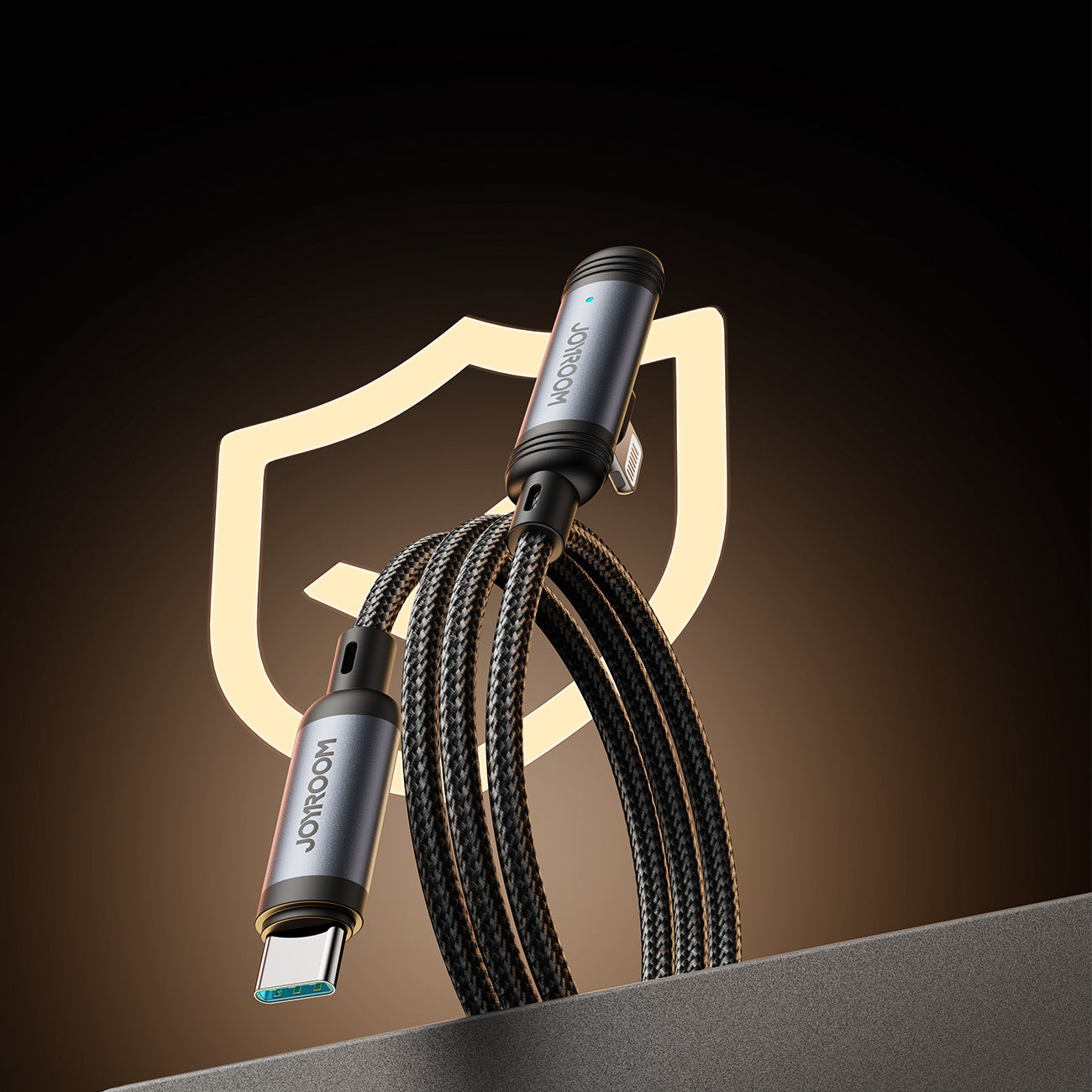 Joyroom Laidas S-A56 EnjoyX Series 90° USB-C - Lightning 30W 1.2m juodas