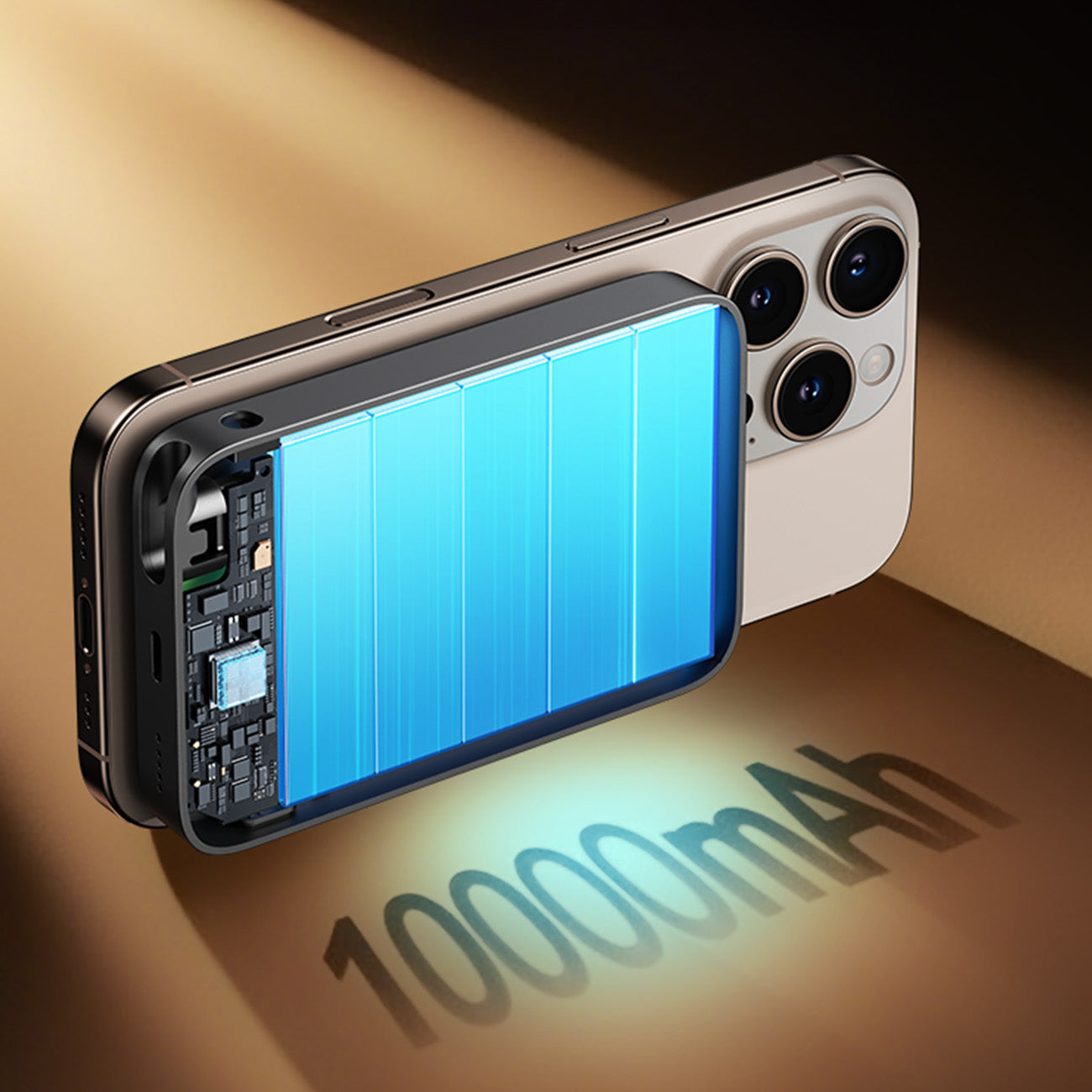 Joyroom išorinė baterija JR-PBM02 22.5W 10000mAh 3in1 magnetinė indukcinė, suderinama su MagSafe, su integruotu laidu juoda