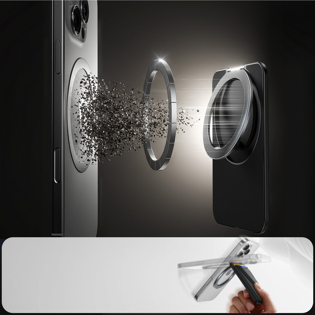 Joyroom JR-ZS432 magnetinė piniginė, suderinama su MagSafe - juoda