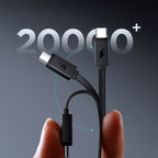Joyroom išorinė baterija JR-PR1 10000mAh 22.5W su integruotu ištraukiamu USB-C laidu juoda