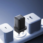 Joyroom JR-TCG18 65W sieninis įkroviklis 1 x USB-C (UK kištukas) - juodas