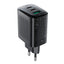 Acefast A108 GaN PD 67W 2xUSB-C 1xUSB-A Sieninis įkroviklis - Juodas -- Cell phone chargers
