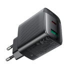 Acefast A106 GaN PD 45W USB-C USB-A Sieninis įkroviklis - Juodas -- Cell phone chargers