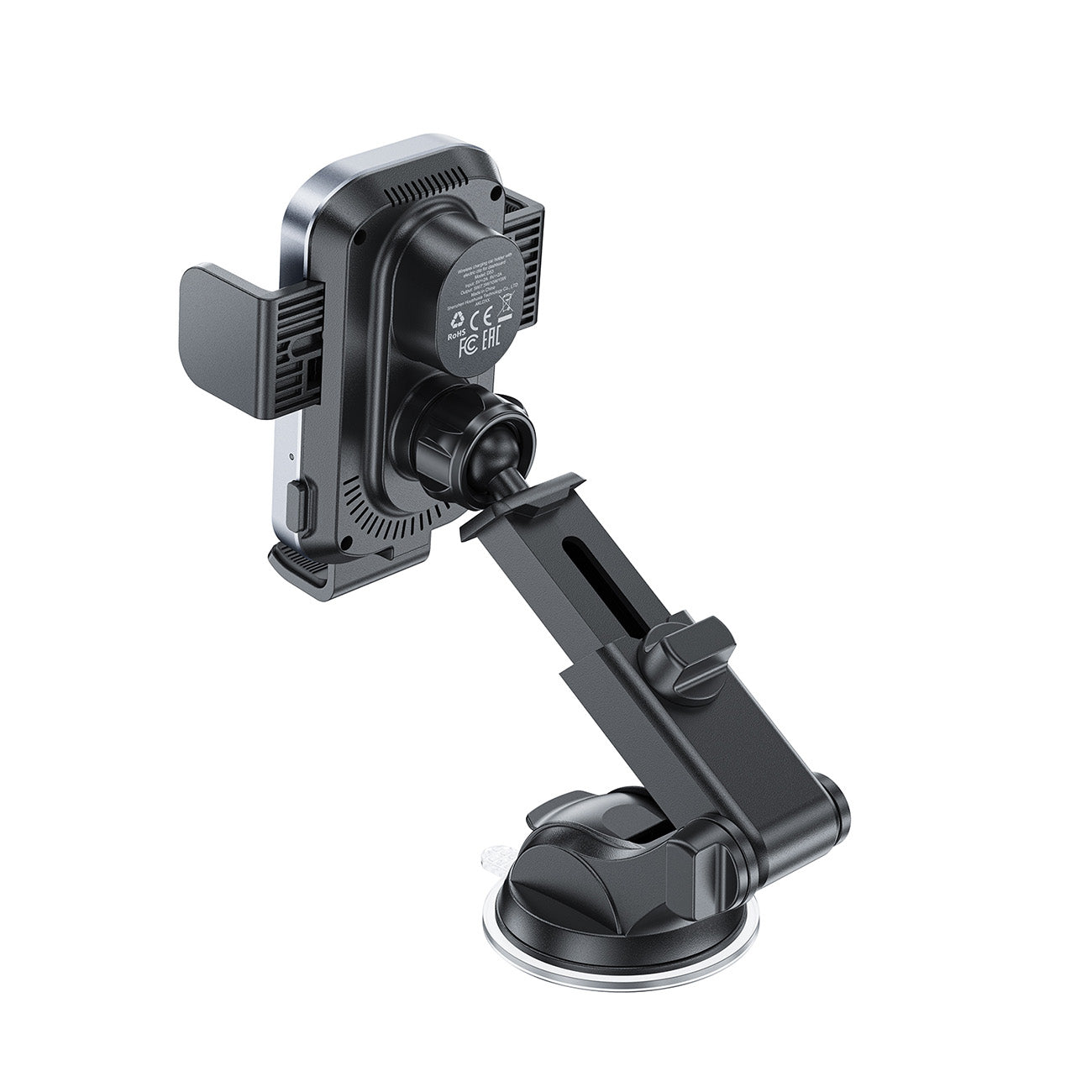 Acefast D53 Automobilinis laikiklis su Wbelaidžiu prietaisų skydelio įkrovikliu su automatiniu spaustuku - juodas Antrasis paveikslėlis