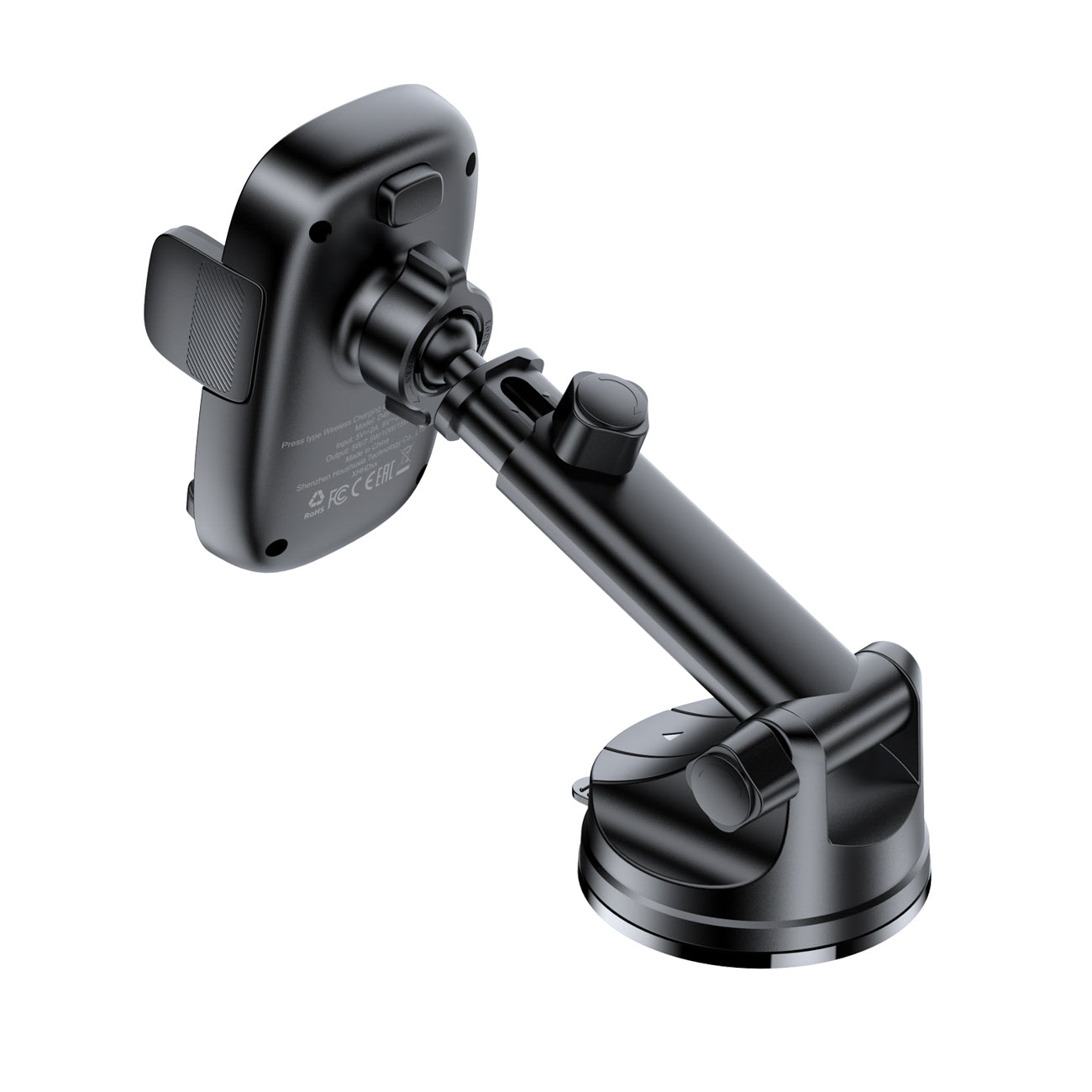 Acefast D49 Automobilinis laikiklis su Wbelaidžiu prietaisų skydelio įkrovikliu - juodas Antrasis paveikslėlis