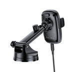 Acefast D49 Automobilinis laikiklis su Wbelaidžiu prietaisų skydelio įkrovikliu - juodas