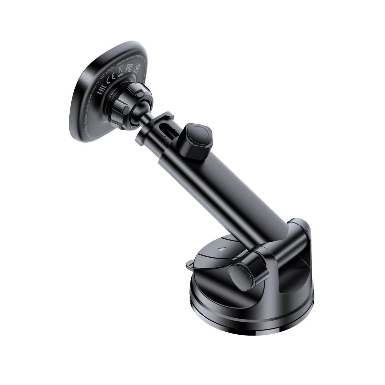 Acefast D47 Magnetinis prietaisų skydelio laikiklis su Wbelaidžiu įkrovikliu - juodas Antrasis paveikslėlis