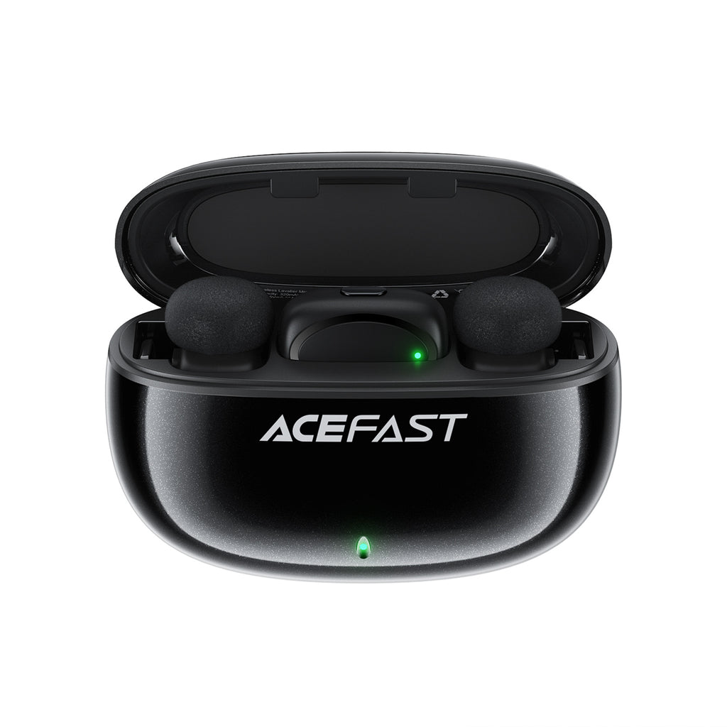 Acefast R2 belaidžiai lavalieriniai mikrofonai - juodi -- Uncategorized