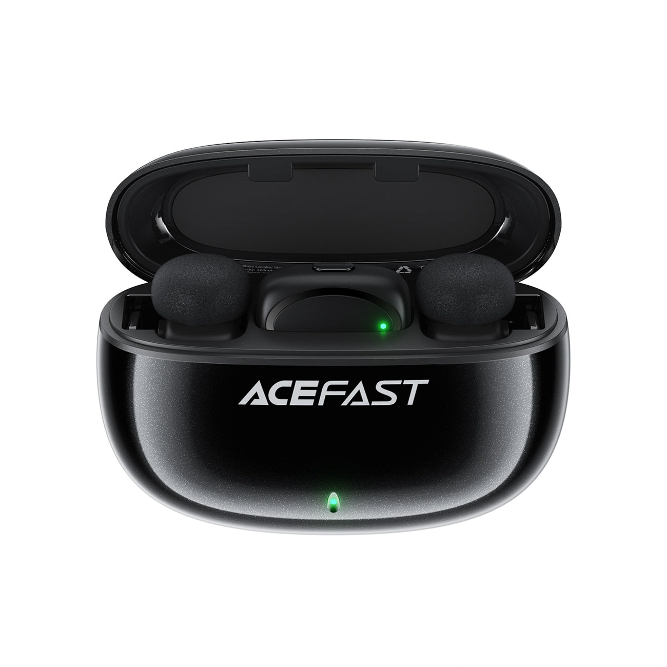 Acefast R2 belaidžiai lavalieriniai mikrofonai - juodi -- Uncategorized