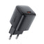 Acefast A119 GaN PD 45W USB-C Sieninis Įkroviklis - Juodas -- Cell phone chargers