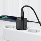 Acefast A117 GaN PD 20W USB-C Wvisas įkroviklis - juodas -- Cell phone chargers